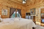 Main Level Master King Suite With Smart TV and Deck Access  Private Bath
